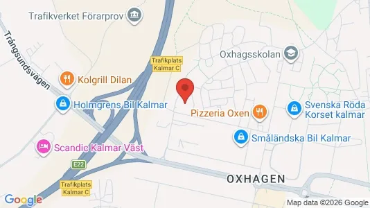 Lägenheter att hyra i Kalmar - kort over placeringen