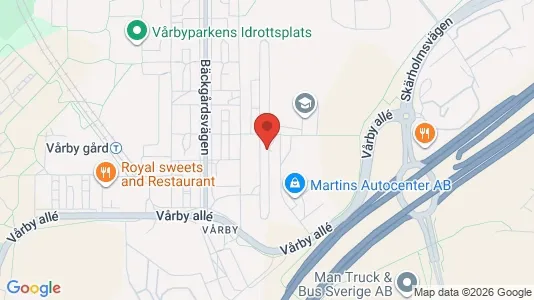 Lägenheter att hyra i Huddinge - kort over placeringen