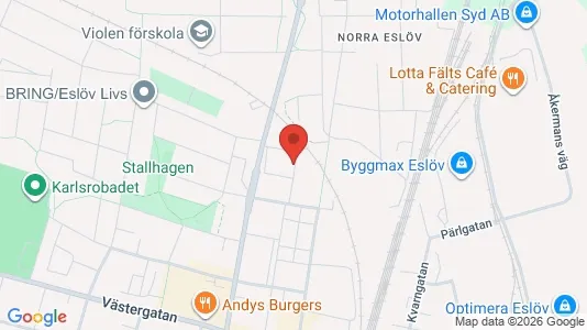 Lägenheter att hyra i Eslöv - kort over placeringen
