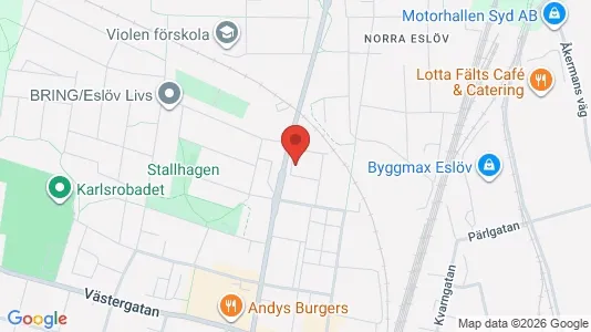 Lägenheter att hyra i Eslöv - kort over placeringen