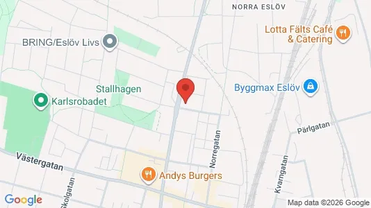 Lägenheter att hyra i Eslöv - kort over placeringen