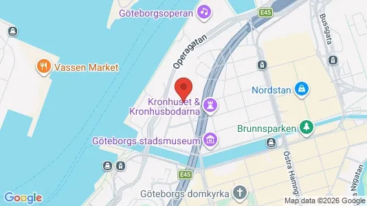 Lägenheter att hyra i Göteborg Centrum - kort over placeringen