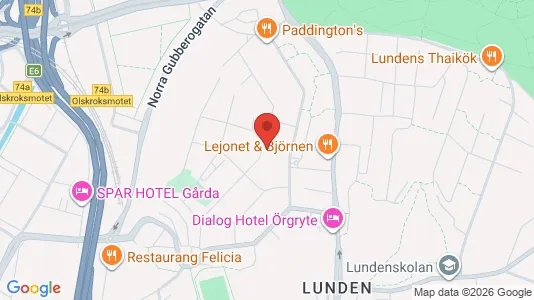 Lägenheter att hyra i Örgryte-Härlanda - kort over placeringen