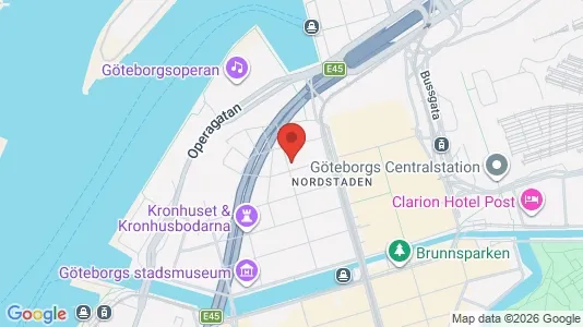 Lägenheter att hyra i Göteborg Centrum - kort over placeringen
