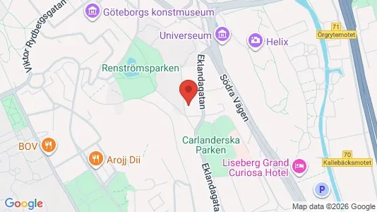 Lägenheter att hyra i Johanneberg - kort over placeringen