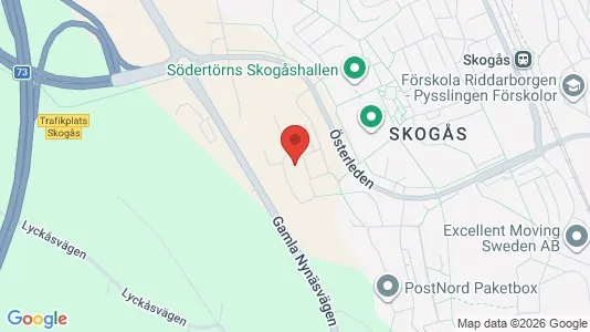 Lägenheter att hyra i Huddinge - kort over placeringen