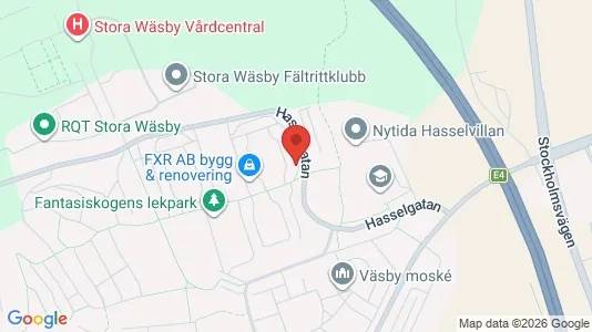 Lägenheter att hyra i Upplands Väsby - kort over placeringen