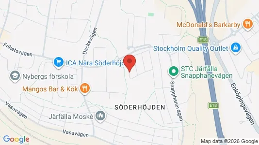 Lägenheter att hyra i Järfälla - kort over placeringen