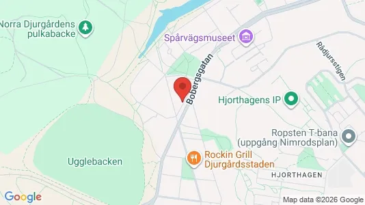 Lägenheter att hyra i Gärdet/Djurgården - kort over placeringen