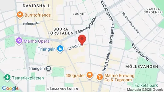 Lägenheter att hyra i Malmö Centrum - kort over placeringen