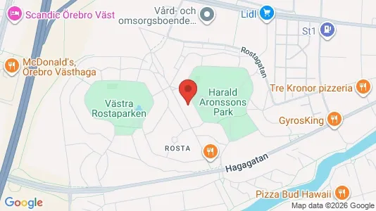 Lägenheter att hyra i Örebro - kort over placeringen