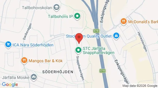 Lägenheter att hyra i Järfälla - kort over placeringen