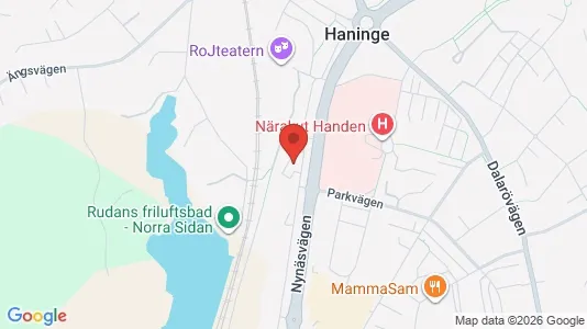 Lägenheter att hyra i Haninge - kort over placeringen