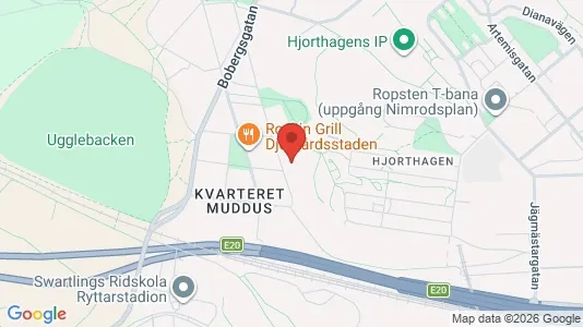 Lägenheter att hyra i Gärdet/Djurgården - kort over placeringen