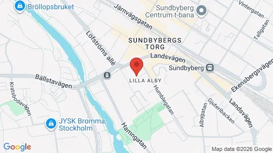 Lägenheter att hyra i Sundbyberg - kort over placeringen