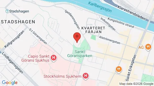 Lägenheter att hyra i Kungsholmen - kort over placeringen