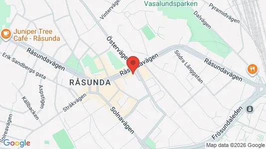 Lägenheter att hyra i Solna - kort over placeringen