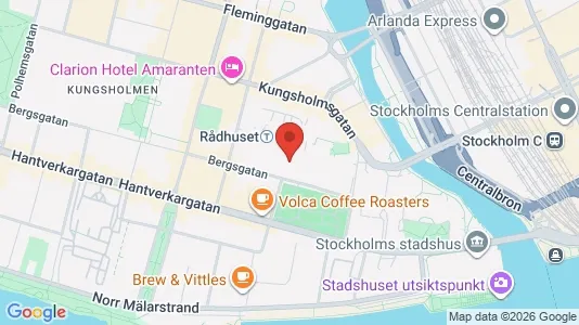 Lägenheter att hyra i Kungsholmen - kort over placeringen