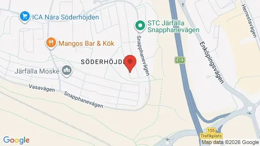 Lägenheter att hyra i Järfälla - kort over placeringen