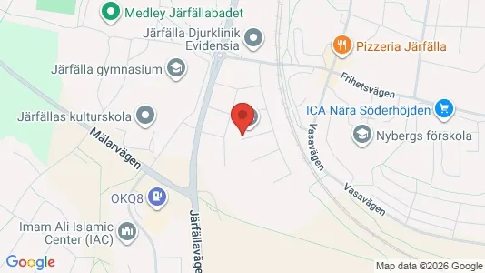 Lägenheter att hyra i Järfälla - kort over placeringen