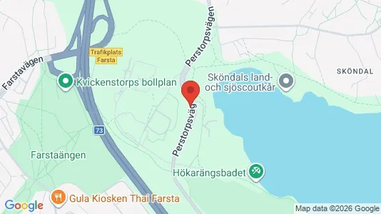 Lägenheter att hyra i Huddinge - kort over placeringen