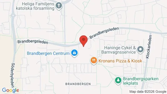 Lägenheter att hyra i Haninge - kort over placeringen