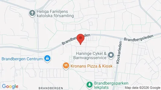 Lägenheter att hyra i Haninge - kort over placeringen