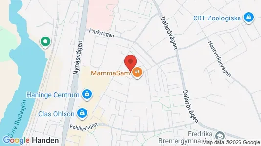 Lägenheter att hyra i Haninge - kort over placeringen