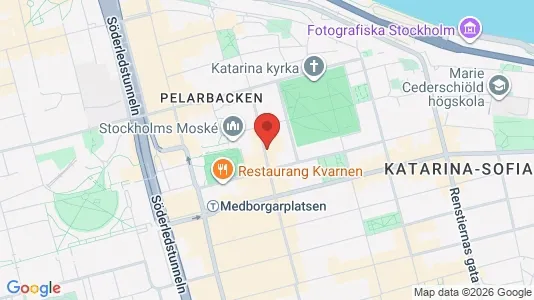 Lägenheter att hyra i Södermalm - kort over placeringen
