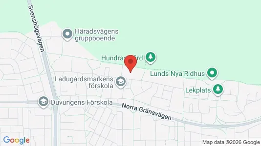 Lägenheter att hyra i Lund - kort over placeringen