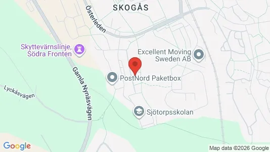 Lägenheter att hyra i Huddinge - kort over placeringen