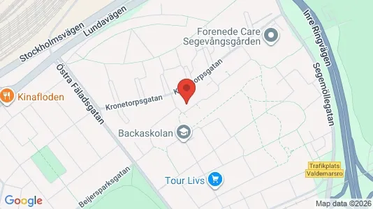 Lägenheter att hyra i Malmö Centrum - kort over placeringen