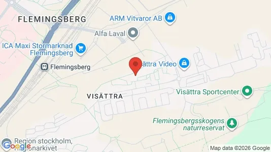 Lägenheter att hyra i Huddinge - kort over placeringen