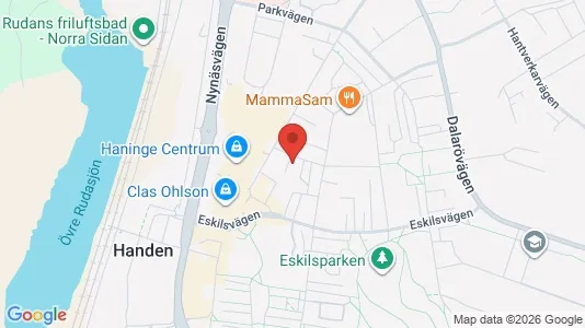Lägenheter att hyra i Haninge - kort over placeringen