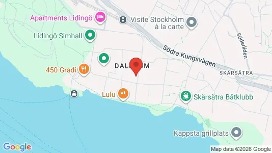 Lägenheter att hyra i Lidingö - kort over placeringen