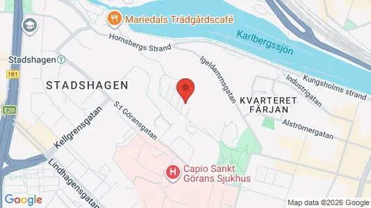 Lägenheter att hyra i Kungsholmen - kort over placeringen