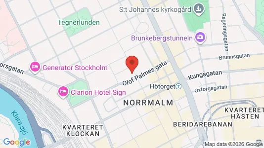 Lägenheter att hyra i Stockholm Innerstad - kort over placeringen