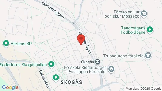 Lägenheter att hyra i Huddinge - kort over placeringen