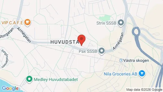 Lägenheter att hyra i Solna - kort over placeringen