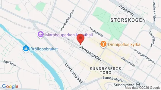 Lägenheter att hyra i Sundbyberg - kort over placeringen