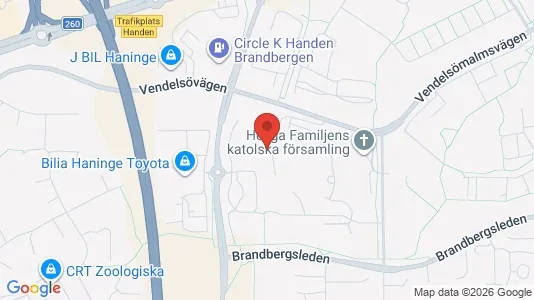 Lägenheter att hyra i Haninge - kort over placeringen