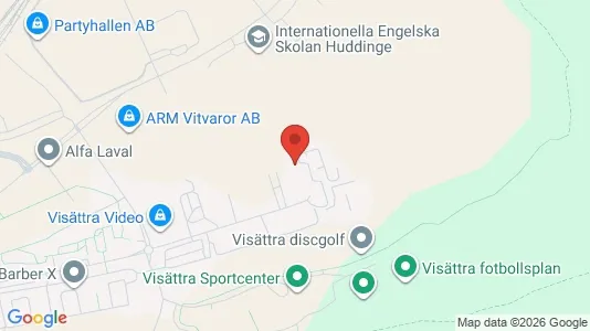 Lägenheter att hyra i Huddinge - kort over placeringen