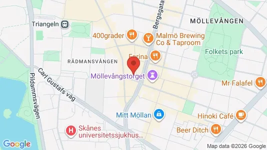 Lägenheter att hyra i Malmö Centrum - kort over placeringen