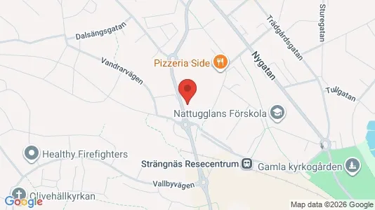 Lägenheter att hyra i Strängnäs - kort over placeringen