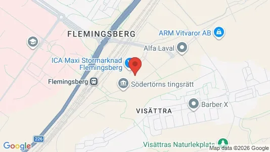 Lägenheter att hyra i Huddinge - kort over placeringen
