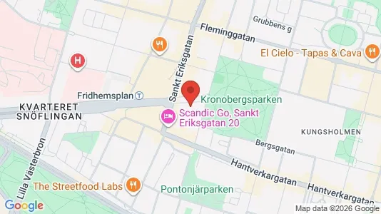 Lägenheter att hyra i Kungsholmen - kort over placeringen