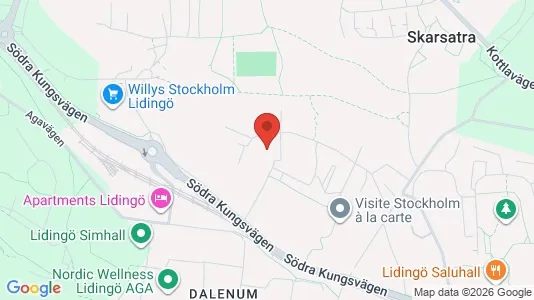 Lägenheter att hyra i Lidingö - kort over placeringen