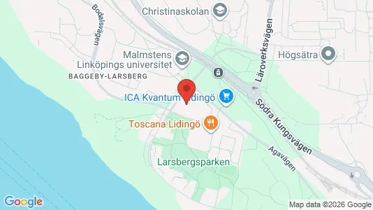 Lägenheter att hyra i Lidingö - kort over placeringen