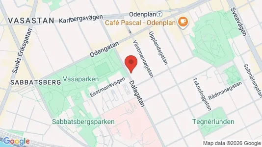 Lägenheter att hyra i Vasastan - kort over placeringen