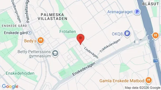 Lägenheter att hyra i Hammarbyhamnen - kort over placeringen